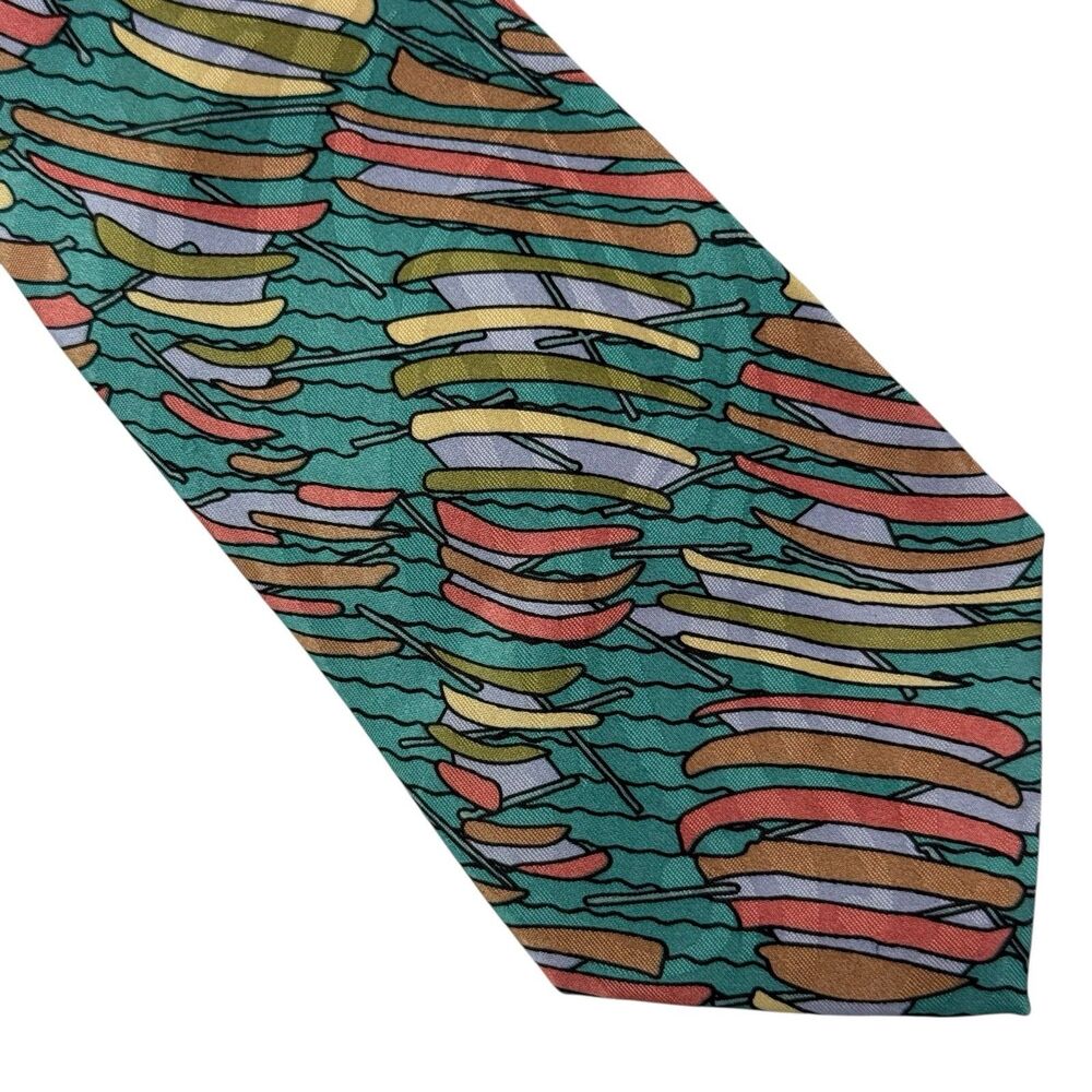 Vintage Jhane Barnes Silk Tie Abstract Vibrant Made in Japan Original Fabric